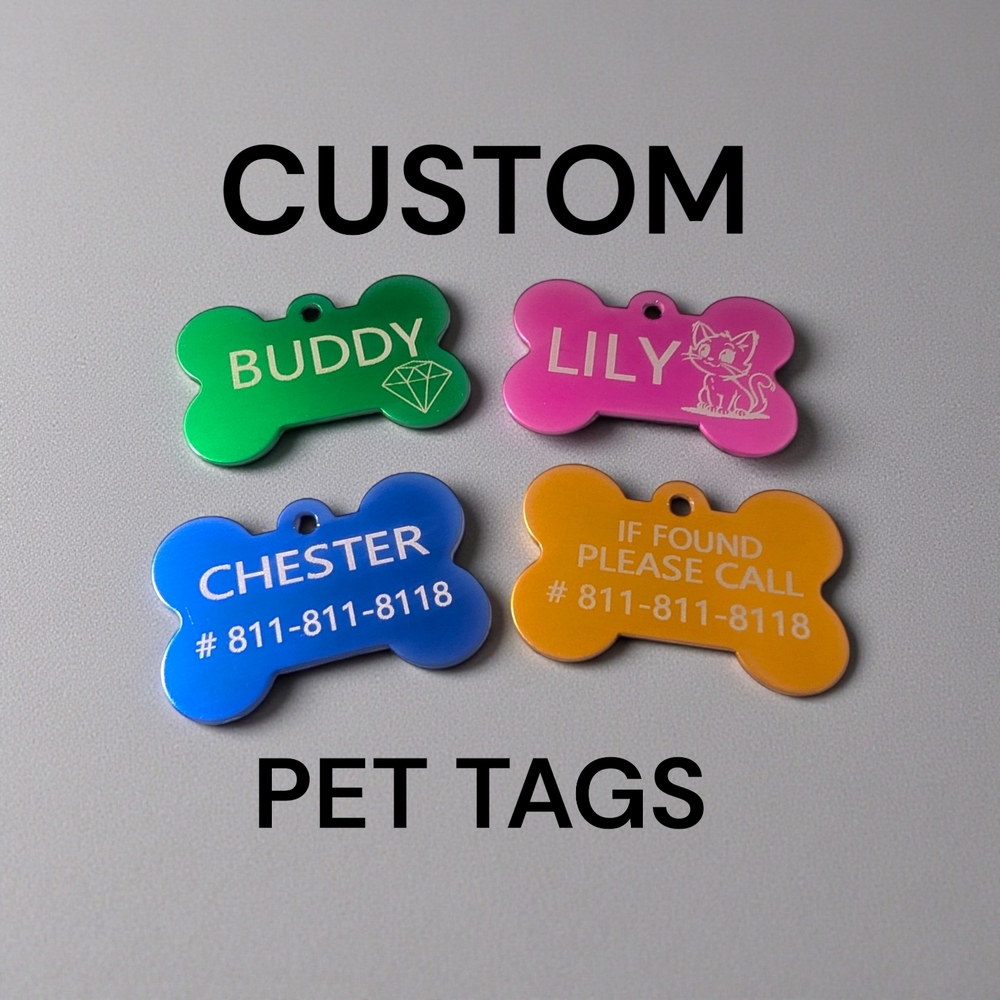 Custom Engraved Pet Tags